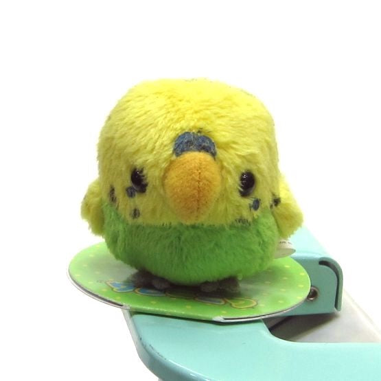 Bean bag budgie stuffed toy/YELLOW/GREEN