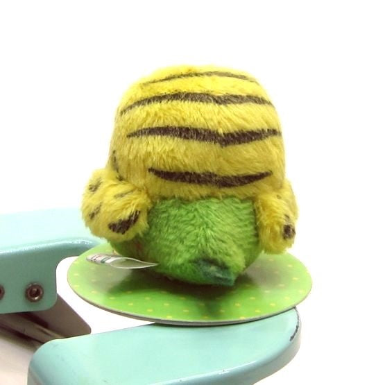 Bean bag budgie stuffed toy/YELLOW/GREEN